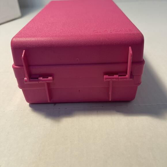 Vintage CLIK CASE - HOT PINK Cassette Tape Case Pre-Owned - Picture 8 of 12